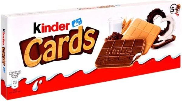 Kinder Cards Chocolate Wafer Bar x 5