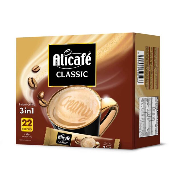 Alicafe Classic 3 in 1 Instant Coffee 22 Sachets 440G