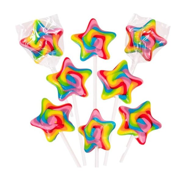 Doha Rainbow Swirly Lollipop 30Pcs