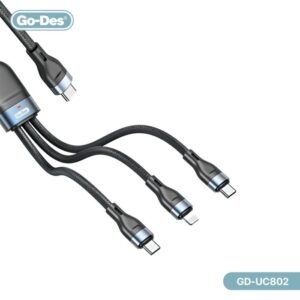 Go-Des GD-UC802 3-in-1 PD Fast Charging Cable