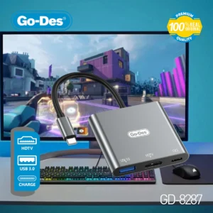 Go-Des GD-8287 (3-in-1 USB-C adapter)