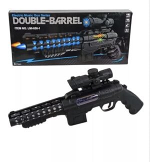 Double Barrel Electric Gun with Laser Lights & Music