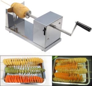 H001 Stainless Steel Potato Slicer (Manual Spiral / Tornado Cutter)
